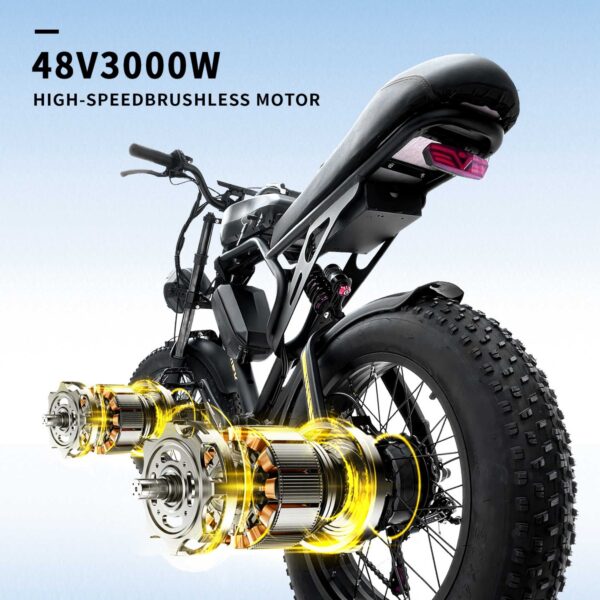 BLJ-F4 Electric Bike (eBike) - Dual Motor - Front and Rear Motor 1500W + 1500W