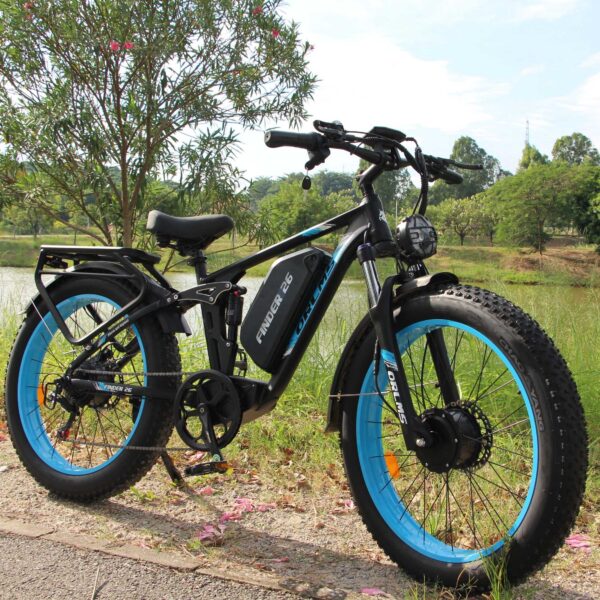 ORLMS Finder 26 Electric Bike – 52V 3000W Dual Motor, 26"x4.0 Fat Tire, 52V 25Ah Battery, 62KM/H Top Speed, Full Suspension, Hydraulic Disc Brakes, 7-Speed Gears - Image 6