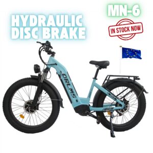 ORLMS MN-6 Dual Motor 3000W Peak Electric Bike – 52V 23Ah Battery, 26x4.0 Fat Tires, 62KM/H Max Speed, Hydraulic Disc Brakes, Full Suspension, 7-Speed Gears, UL & CE Tested!