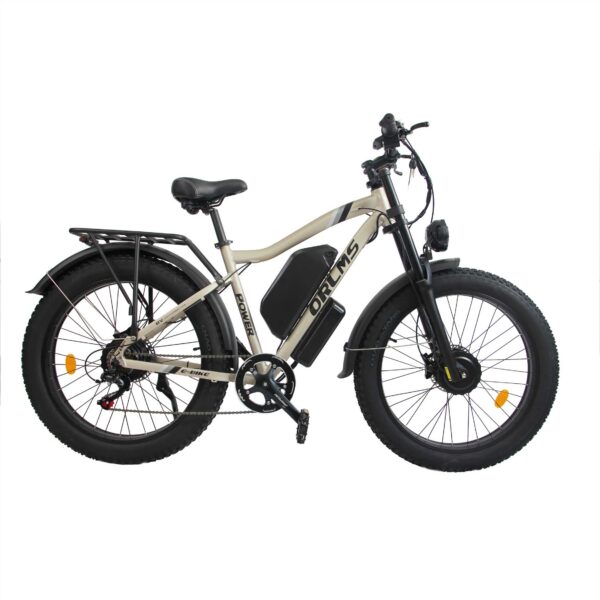ORLMS MX500 Dual Motor 3000W Peak Electric Bike – 52V 25Ah Battery, 26x4.0 Fat Tires, 62KM/H Max Speed, Hydraulic Disc Brakes, Full Suspension, 7-Speed Gears, UL & CE Tested! - Image 5