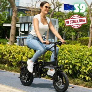 ORLMS S9 Compact Electric Bike – 48V 500W Motor, 13Ah Battery, 20x1.95 Tires, 35KM/H Max Speed, 5-Speed Gears, Lightweight Commuter eBike, CE & UL Tested!