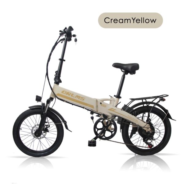 ORLMS S9 Compact Electric Bike – 48V 500W Motor, 13Ah Battery, 20x1.95 Tires, 35KM/H Max Speed, 5-Speed Gears, Lightweight Commuter eBike, CE & UL Tested! - Image 3