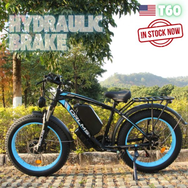 KB T60 Off-Road Electric Bike | 2000W Dual Motors, 62KM/H, 80 Mile Range, Hydraulic Brakes