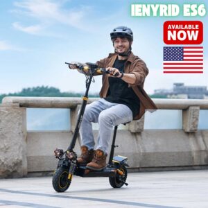 iENYRID ES6 Dual Motor Electric Scooter – 2000W Power, 48V 20.8AH Battery, 55Km/h, Enhanced Suspension