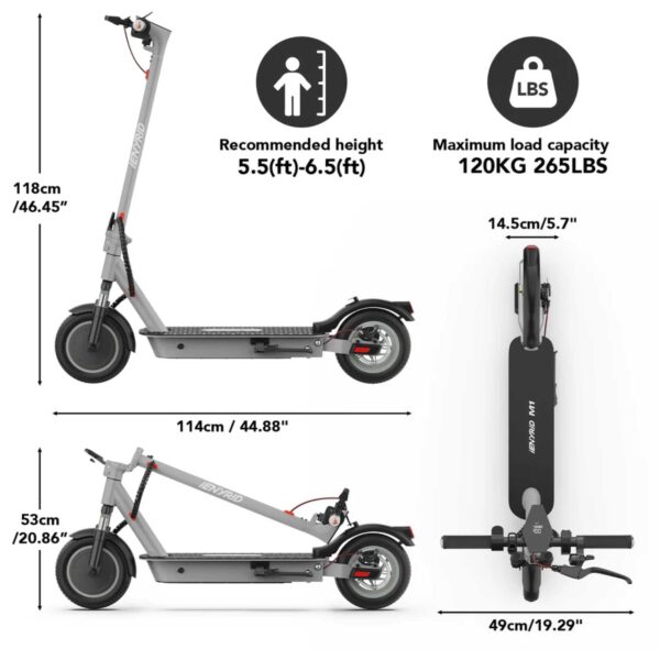 iENYRID M1 Electric Scooter – 500W Motor, 36V 12.5AH Battery, 35Km/h Speed, Honeycomb Tires, App Connectivity - Image 6