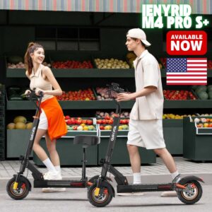 iENYRID M4 Pro S+ Electric Scooter – 800W Motor, 48V 12.5AH Battery, 45Km/h Top Speed, Off-Road 10” Tires