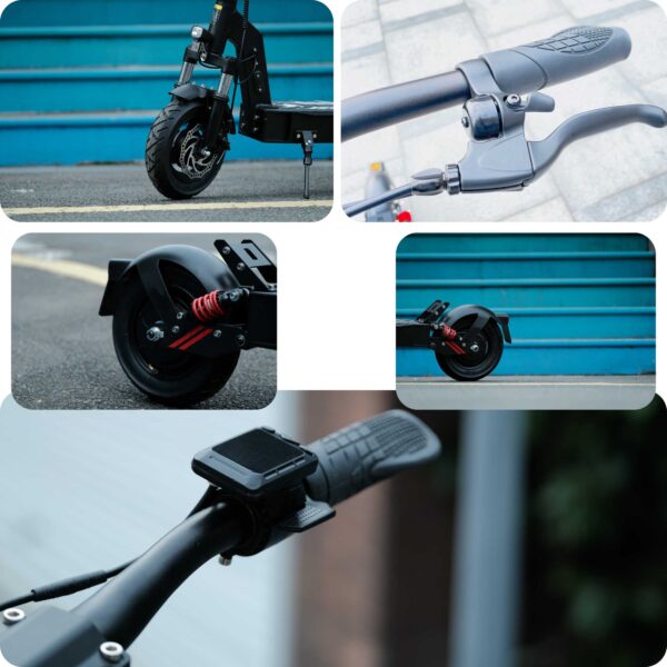 DT08 Electric Scooter – 350W Motor, 36V 10.4Ah Battery, 30 KM/H Max Speed, Dual Suspension, Lightweight & Foldable - Image 4