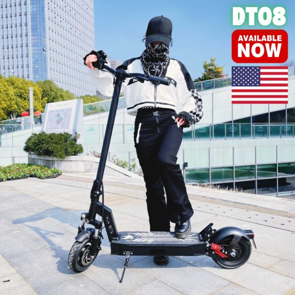 DT08 Electric Scooter – 500W Motor, 48V 13Ah Battery, 10” Tires, Max 30 Miles Range