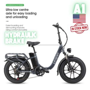 A1 Foldable Fat Tire Electric Bike 750W with 26x4.0 inch Tires and 48V 20AH Battery