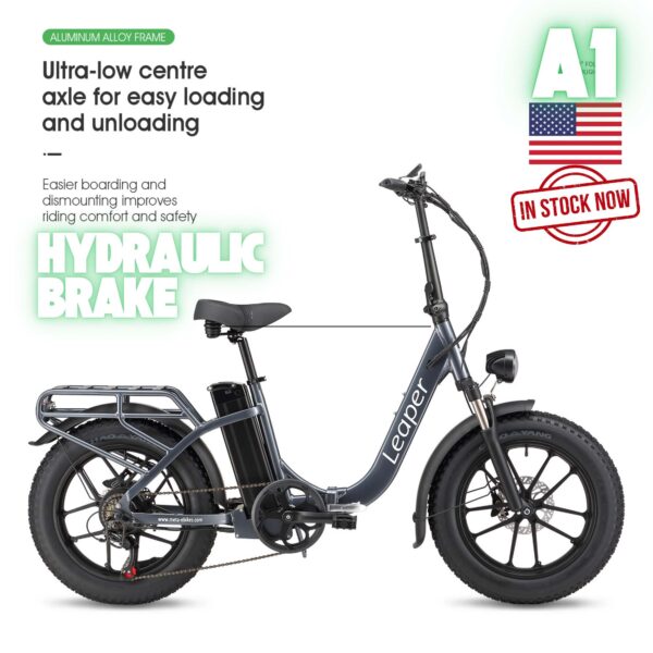 A1 Foldable Fat Tire Electric Bike 750W with 26x4.0 inch Tires and 48V 20AH Battery