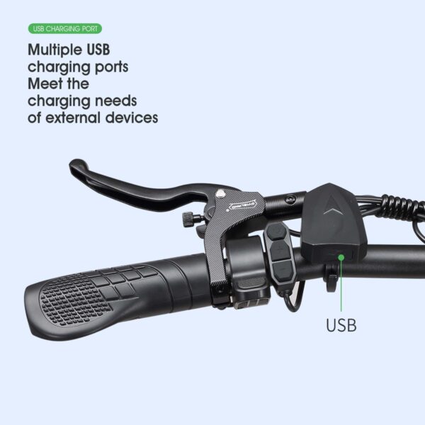 A1 Foldable Fat Tire eBike – 750W Power, 90km Range, 26x4" Tires, Hydraulic Brakes, 48V 20AH Battery - Image 9