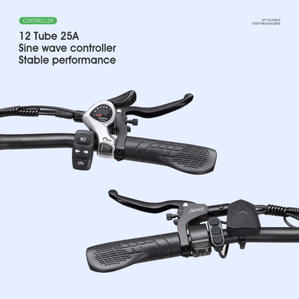 A1 Foldable Fat Tire eBike – 750W Power, 90km Range, 26x4" Tires, Hydraulic Brakes, 48V 20AH Battery - Image 10