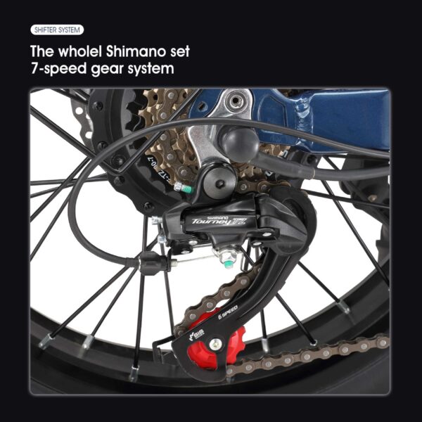 X20Pro 1000W Fat Tire eBike – Dual Suspension, 90km Range, 48V 20AH Battery - Image 3